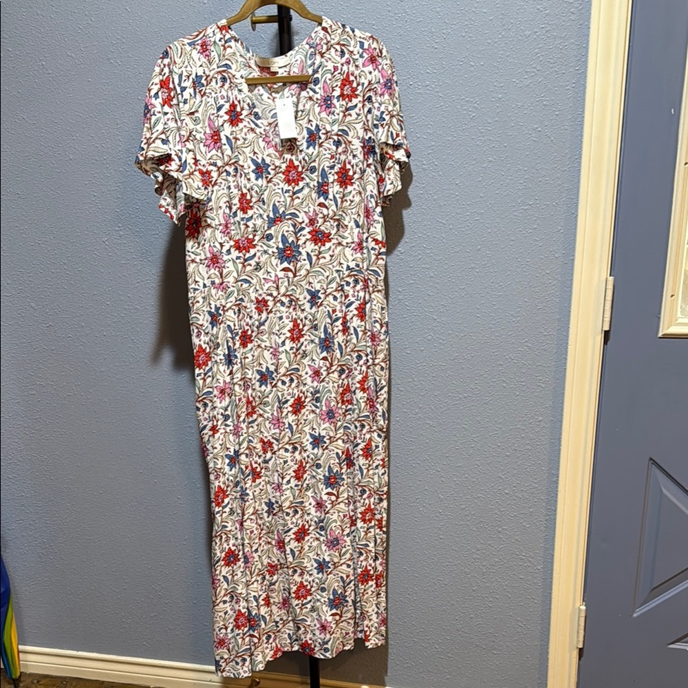 Easter Dress!! 👗 Loft Floral Print Maxi Dress-14